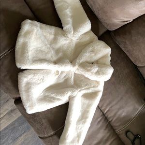 Girls toddler fur coat